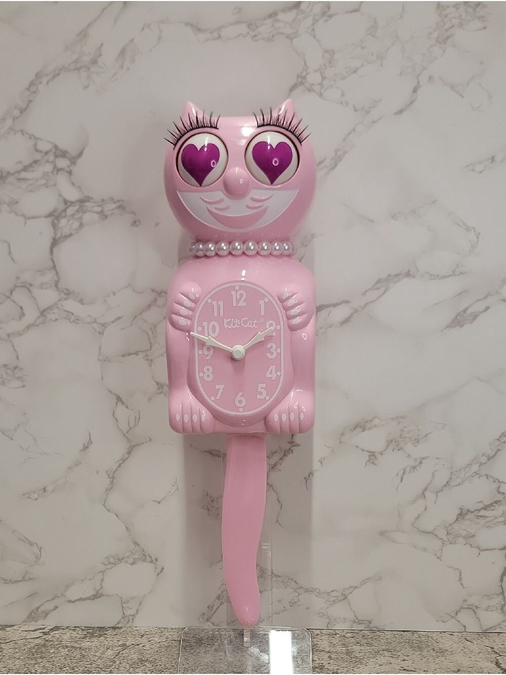 Rare Bubblegum Lady Kit-Cat Klock clock with Magenta Heart eyes Limited Edition - Picture 6 of 9